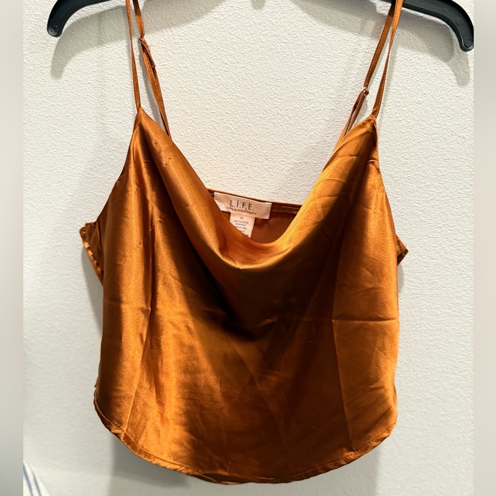 Women's Satin Camisole - Copper